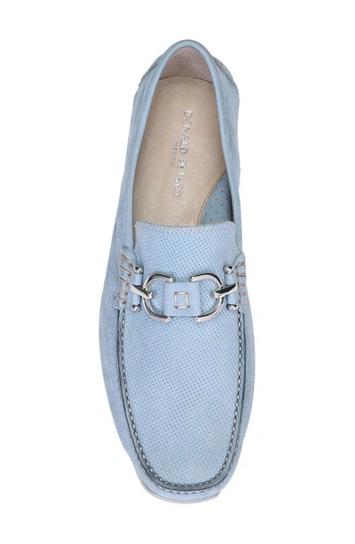 Shop Donald Pliner Dacio Perforated Bit Loafer In Sky