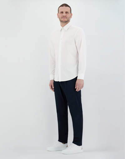 Herno Spring Ultralight Scuba Shirt In White