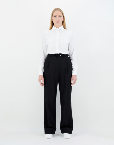 Shop Herno ウィメンズ Easy Suit Stretch パンツ In Black