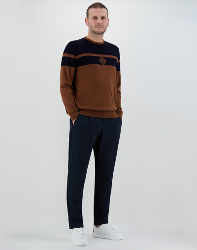 Herno Brushed Wool Sweater In Camel