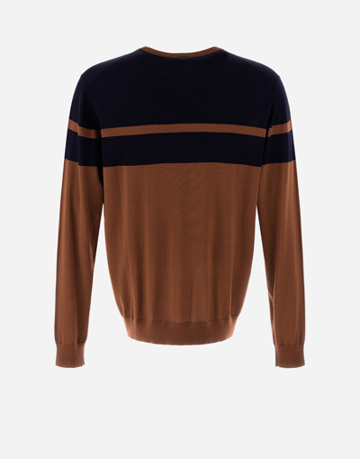 Herno Brushed Wool Sweater In Camel