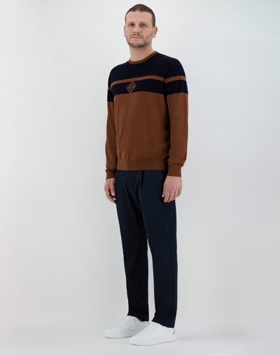 Herno Brushed Wool Sweater In Camel