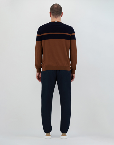 Herno Brushed Wool Sweater In Camel
