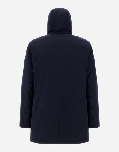 Shop Herno Keystone Parka In Navy Blue