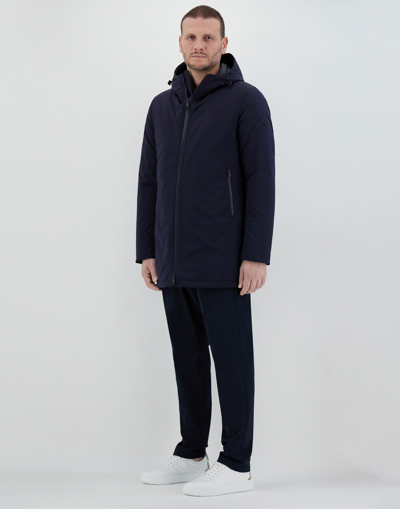 Shop Herno Keystone Parka In Navy Blue