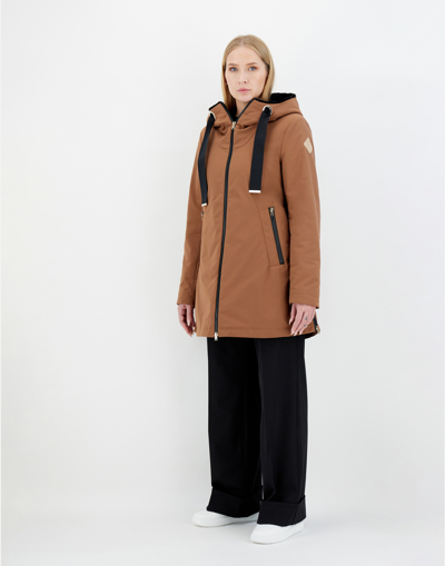 Herno A-line Jacket In Keystone In Macadamia