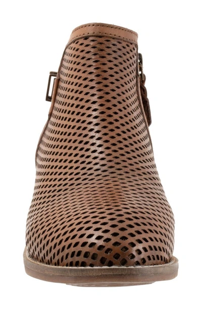 Shop Softwalk ® Rimini Perforated Bootie In Luggage