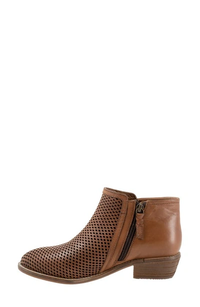 Shop Softwalk ® Rimini Perforated Bootie In Luggage