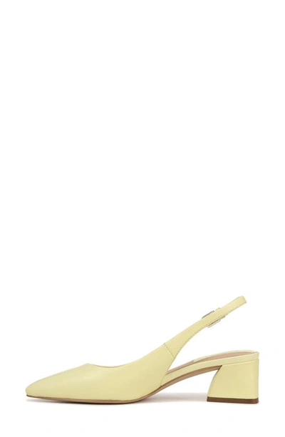 Shop Franco Sarto Racer Slingback Pointed Toe Pump In Yellow