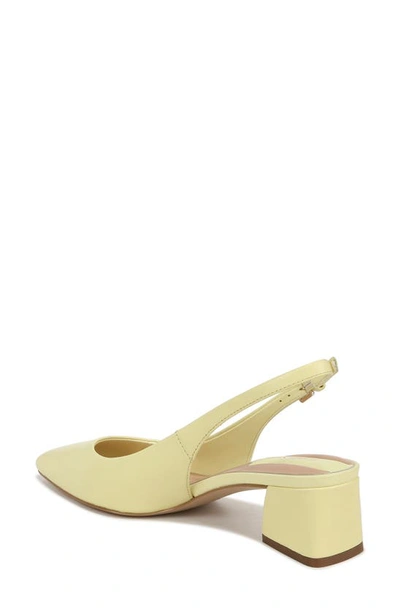Shop Franco Sarto Racer Slingback Pointed Toe Pump In Yellow