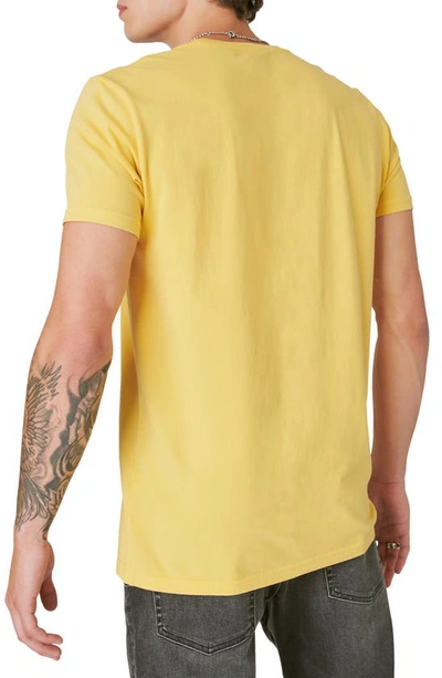 Shop Lucky Brand Jimi Hendrix Photo Graphic T-shirt In Misted Yellow