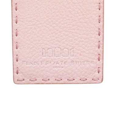 Shop Fendi Porte-cartes Pink Leather Wallet  ()