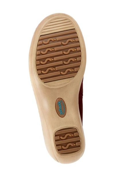 Softwalk Madison Clog In Rust Emboss