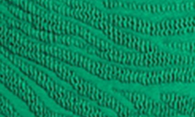 Shop Bondeye Rico Cutout One-shoulder One-piece Swimsuit In Emerald Tiger