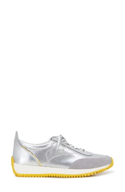 Shop Kenneth Cole New York Jamie Sneaker In Silver Nylon