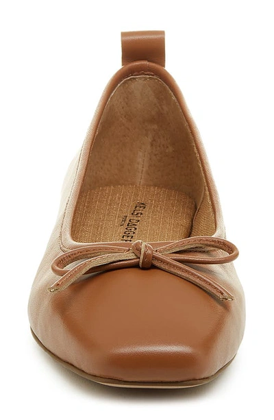 Shop Kelsi Dagger Brooklyn Frankie Square Toe Ballet Flat In Gingerbread