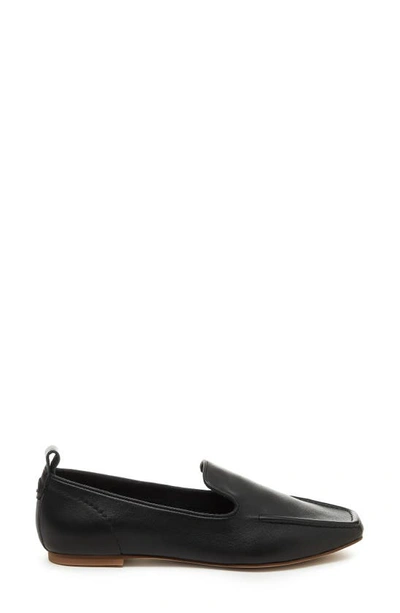 Shop Kelsi Dagger Brooklyn Finley Square Toe Flat In Black