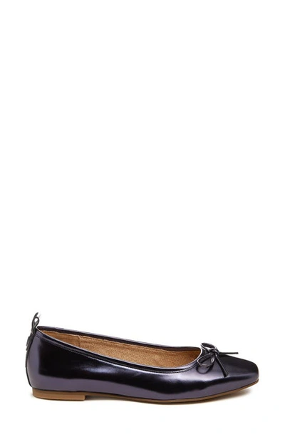 Shop Kelsi Dagger Brooklyn Frankie Square Toe Ballet Flat In Midnight