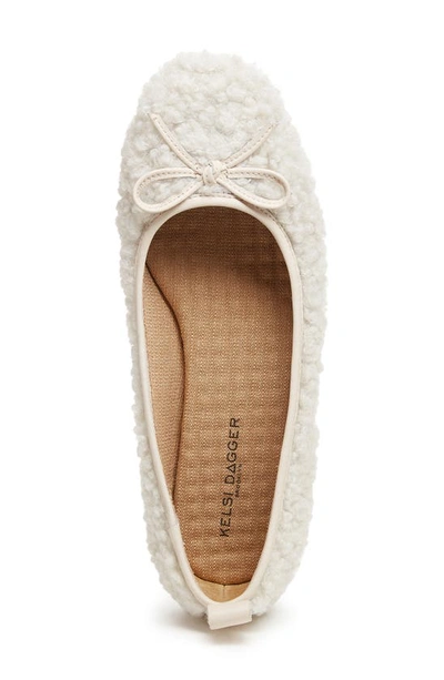 Kelsi Dagger Brooklyn Frankie Square Toe Ballet Flat In Natural