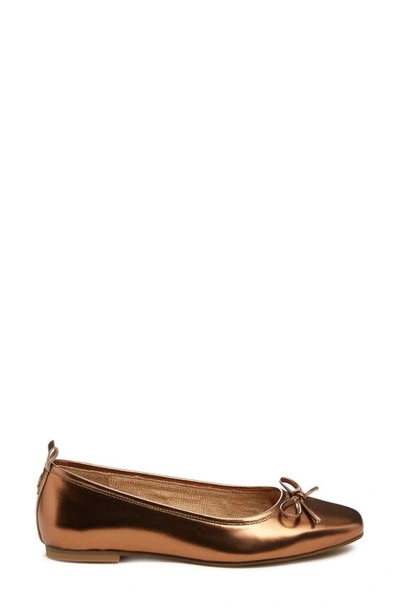 Shop Kelsi Dagger Brooklyn Frankie Square Toe Ballet Flat In Cognac