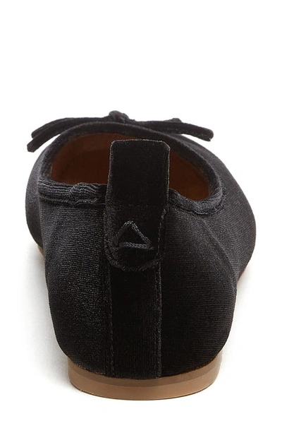Kelsi Dagger Brooklyn Frankie Velvet Flat In Black Suede