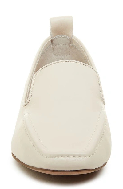 Shop Kelsi Dagger Brooklyn Finley Square Toe Flat In Cream