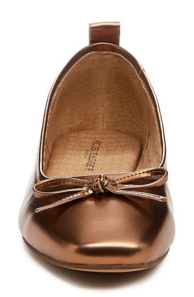 Shop Kelsi Dagger Brooklyn Frankie Square Toe Ballet Flat In Cognac