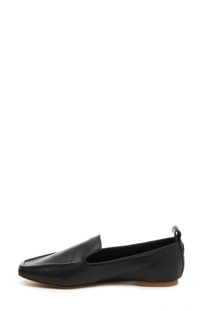 Shop Kelsi Dagger Brooklyn Finley Square Toe Flat In Black