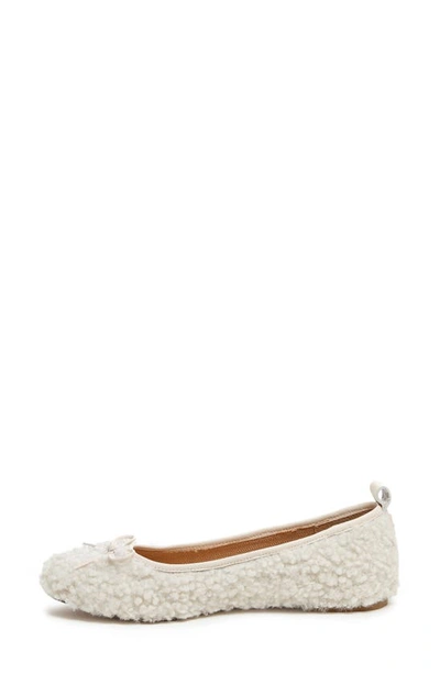 Shop Kelsi Dagger Brooklyn Frankie Square Toe Ballet Flat In Natural