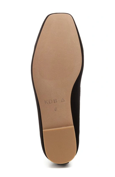 Kelsi Dagger Brooklyn Frankie Velvet Flat In Black Suede