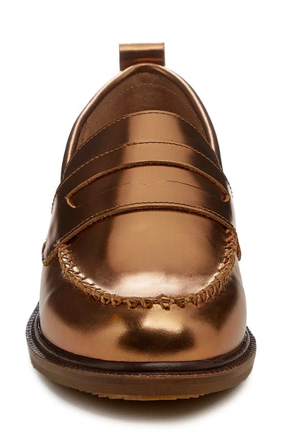 Shop Kelsi Dagger Brooklyn Lens Penny Loafer In Cognac