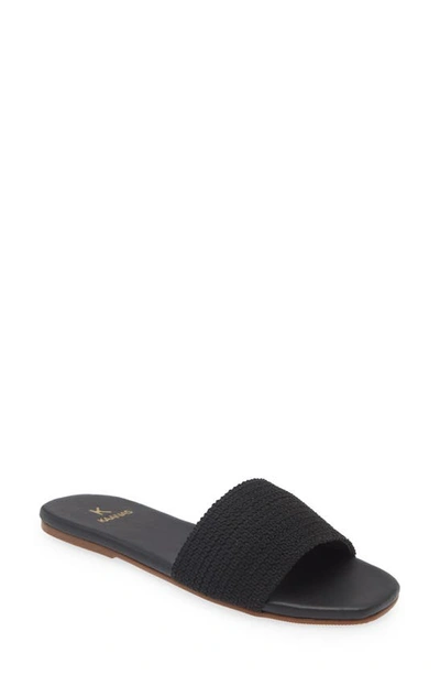 Shop Kaanas Mallow Slide Sandal In Black