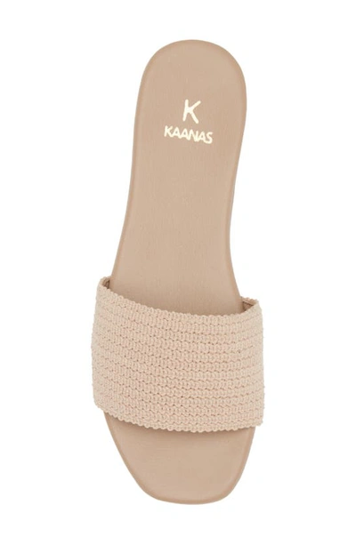 Kaanas Mallow Slide Sandal In Blush