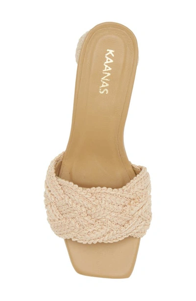 Shop Kaanas Calliope Slide Sandal In Natural