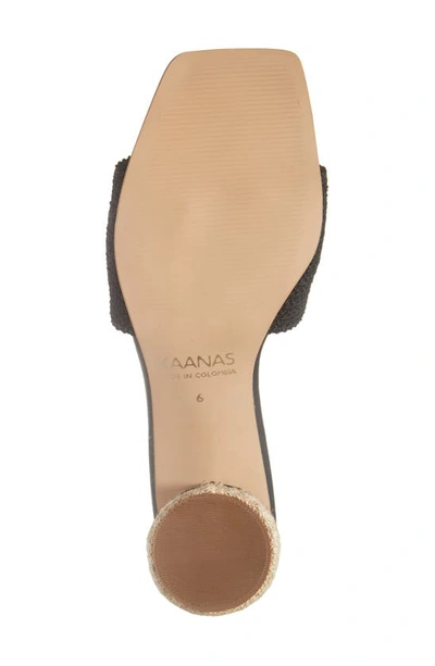 Shop Kaanas Amber Slide Sandal In Black