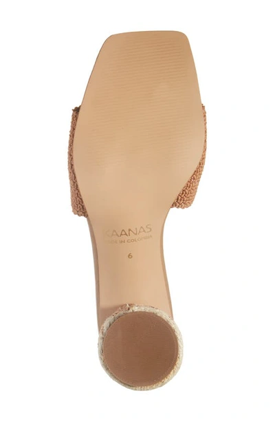 Shop Kaanas Amber Slide Sandal In Caramel