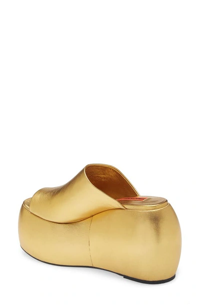 Shop Simon Miller Bubble Platform Wedge Sandal In Star Gold