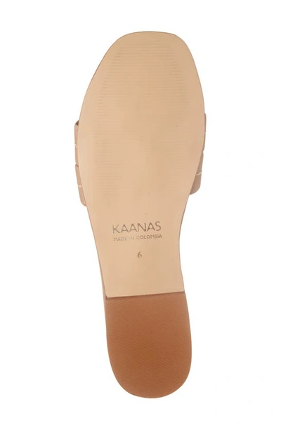 Shop Kaanas Maya Chunky Slide Sandal In Honey