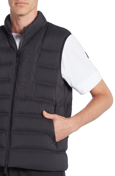 Moncler Oserot Water Repellent Down Puffer Vest In Black