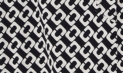 Diane Von Furstenberg Abigail Silk Jersey Midi Wrap Dress In Chain Link Medium Bl