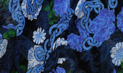 Shop Diane Von Furstenberg Mackenzie Floral Print Top In Dragon Dance Drgdc