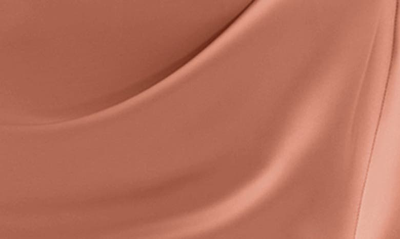 After Six Corset Strapless Charmeuse Gown In Copper Penny