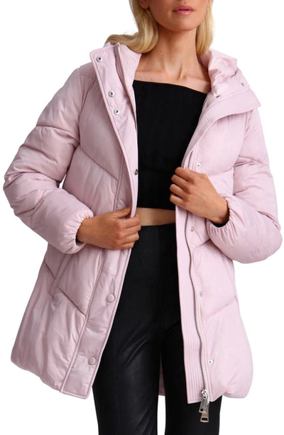 Shop Avec Les Filles Thermal Puff™ Hooded Puffer Jacket In Quarts