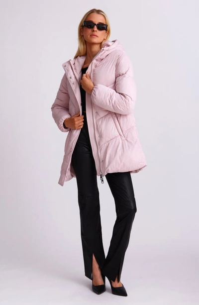 Shop Avec Les Filles Thermal Puff™ Hooded Puffer Jacket In Quarts