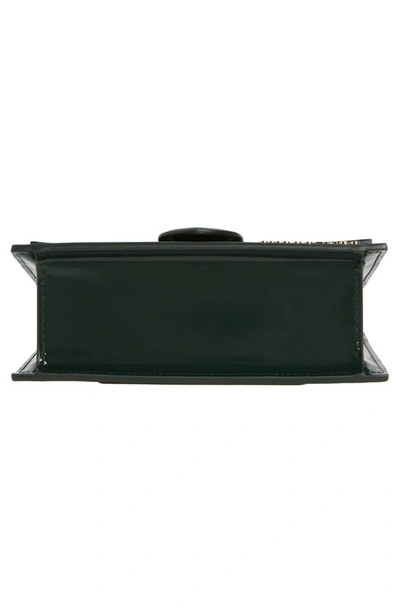 Shop Jacquemus Le Bambino Leather Shoulder Bag In Dark Green 590