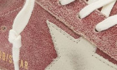 Shop Golden Goose Super-star Low Top Sneaker In Pomegranate/ Cream/ Silver