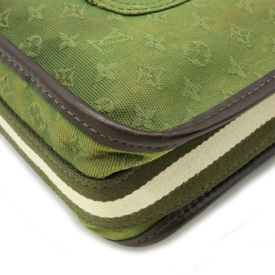 Pre-owned Louis Vuitton Besace Green Canvas Shopper Bag ()