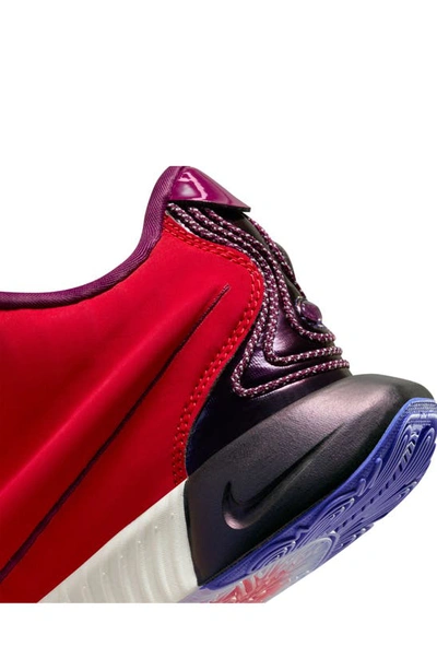 Shop Nike Kids' Lebron Xxi Se Sneaker In Red/ Ivory/ Bordeaux/ Blue