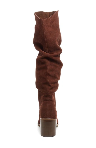 Kelsi Dagger Brooklyn Easton Slouch Knee High Boot In Chocolate