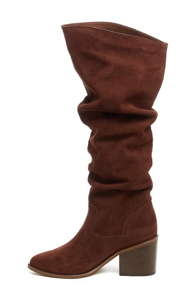 Shop Kelsi Dagger Brooklyn Easton Slouch Knee High Boot In Chocolate